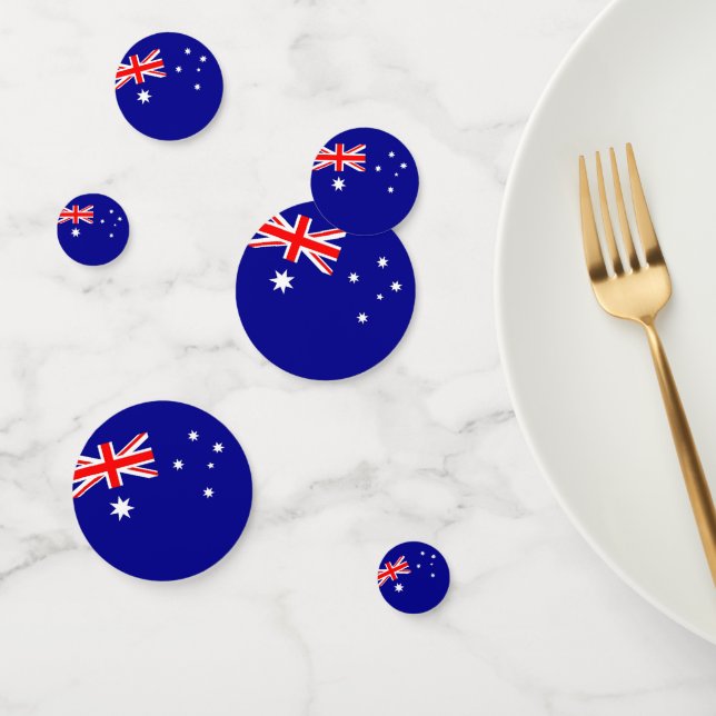 Table confetti with flag of Australia (Group)