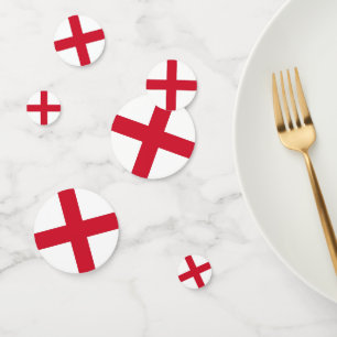 Table confetti with flag of Enlgand, UK