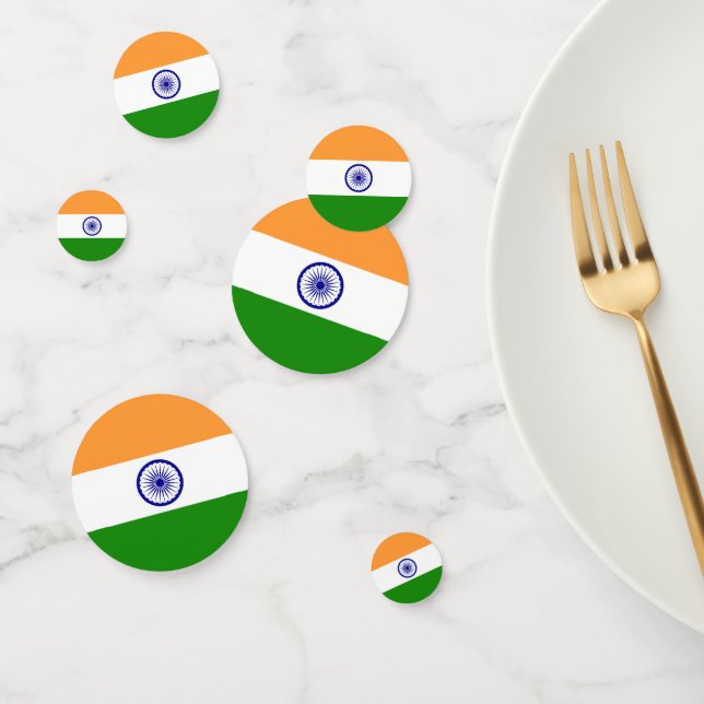 Table confetti with flag of India (Group)