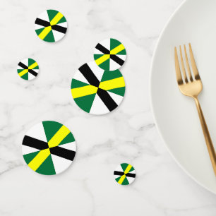 Table confetti with flag of Monterey, USA
