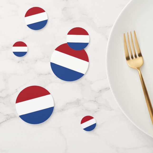 Table confetti with flag of Netherlands (Group)