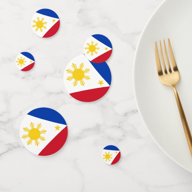 Table confetti with flag of Philippines (Group)
