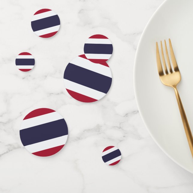 Table confetti with flag of Thailand (Group)