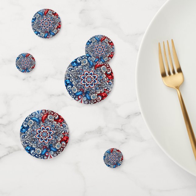 Table confetti with French Colours (Group)