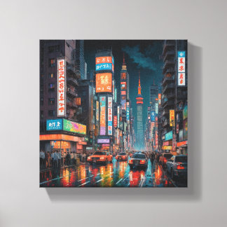 Table Deco (Tokyo York) Canvas Print