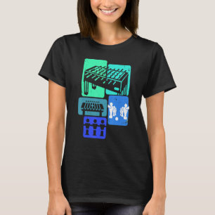 Table Football Foosball Player Retro Boys Foosb T-Shirt