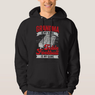 Table Football Soccer Grandma Hoodie