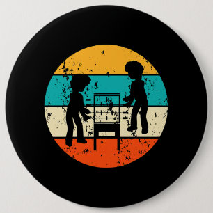 Table football table football table football table 6 cm round badge