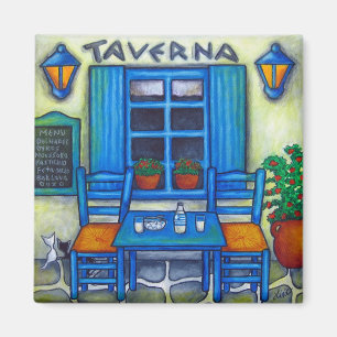Table for Two in Greece Magnet