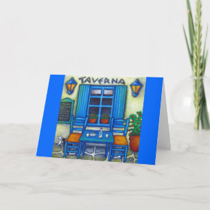 Table for Two in Greece Note/Greeting Card