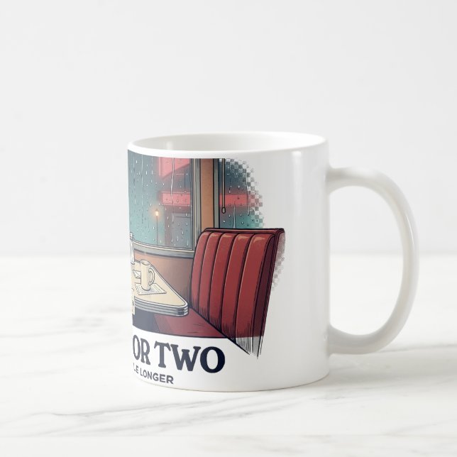 Table for Two Midnight Diner Coffee Mug (Right)