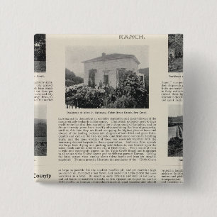 Table Grove Ranch, California 15 Cm Square Badge