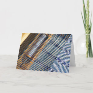 Table Loom with weaving project Card