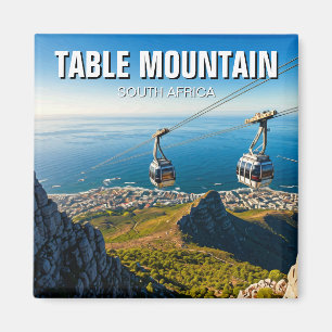 Table Mountain Ariel Cableway South Africa Magnet
