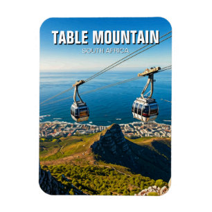 Table Mountain Ariel Cableway South Africa Magnet