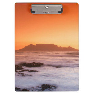 Table Mountain At Sunset, Bloubergstrand Clipboard