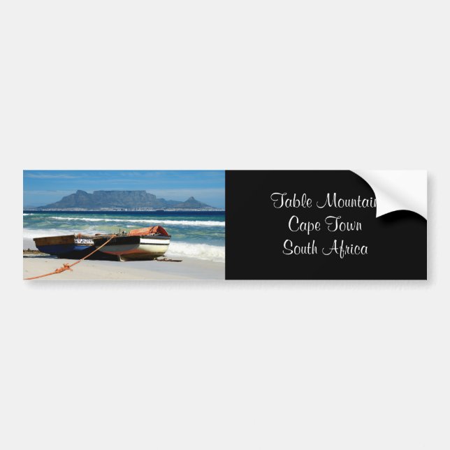 Table Mountain & fishing boats bumper stickers (Front)