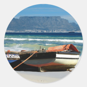 Table Mountain & fishing boats stickers