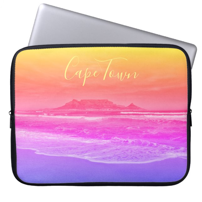 Table Mountain Lion's Head Cape Town Laptop Sleeve (Front)