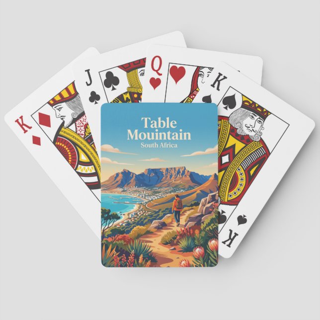 Table Mountain South Africa Playing Cards (Back)