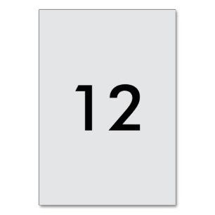 Table No. Table Number