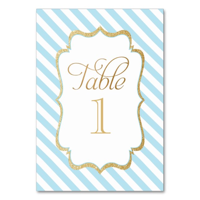 Table Number (Front)