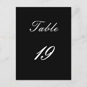 Table Number 19 Postcard