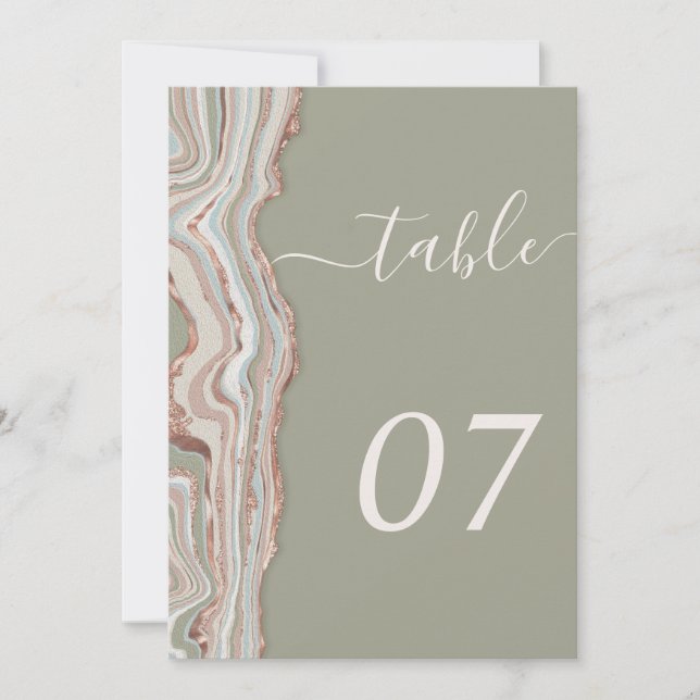 Table number 5x7" (Front)