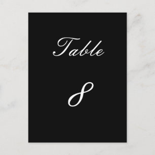 Table Number 8 Postcard