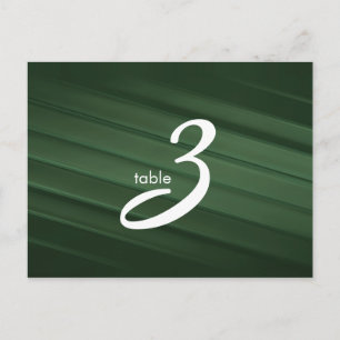 table number card