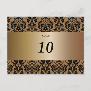 Table Number Card