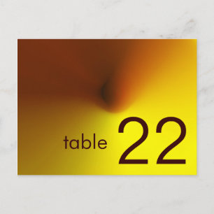 table number card