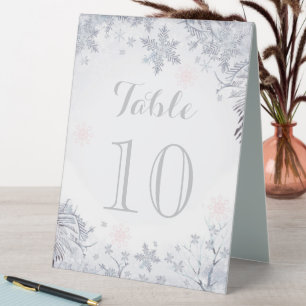 Table Number Card