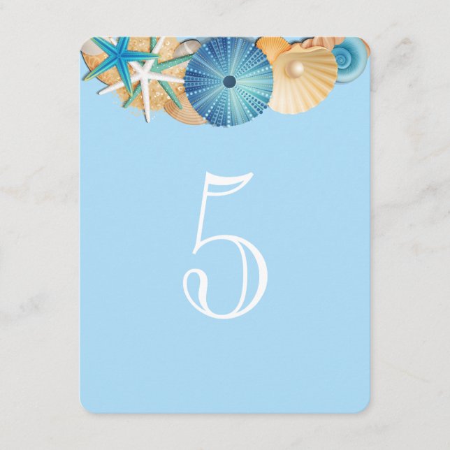 Table Number Card-5 (Front)