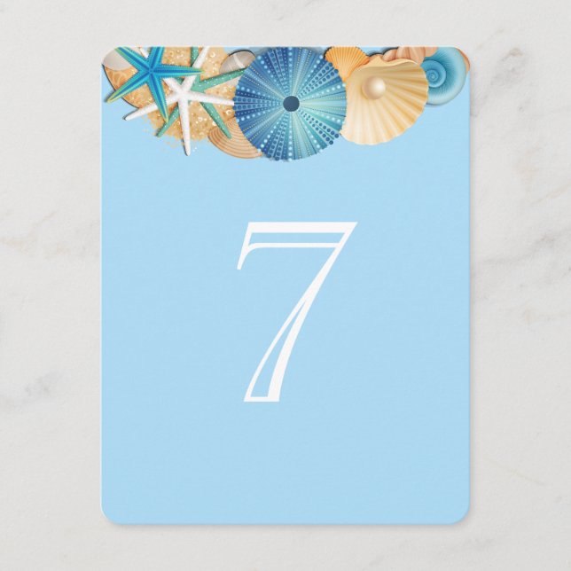 Table Number Card-7 (Front)