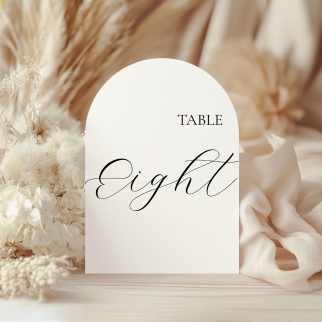 Table Number Eight Card (Creator Uploaded)