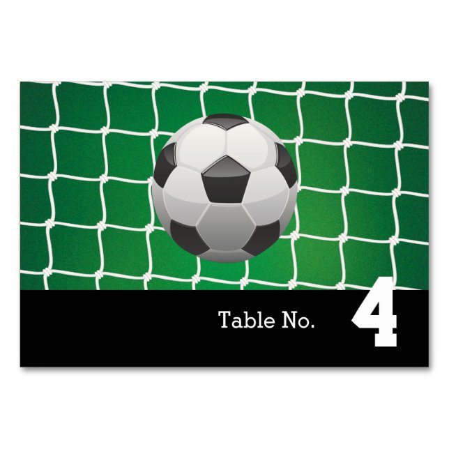 Table Number Goal | Soccer Cool Gifts (Back)