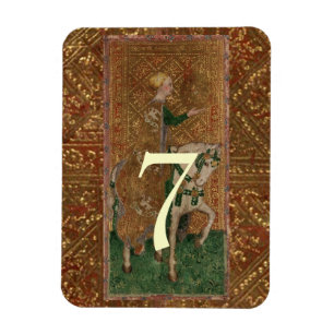 Table Number Lady Mediaeval Renaissance wedding Magnet
