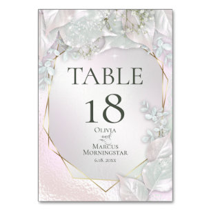 TABLE NUMBER   Misty Pink Pearl Shimmer