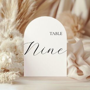 Table Number Nine Card