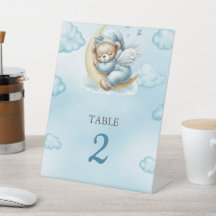 Table Number Oh Baby Teddy Bear