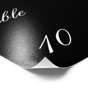 Table Number Photo Print