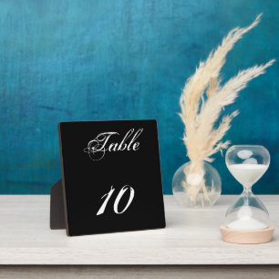 Table Number Plaque