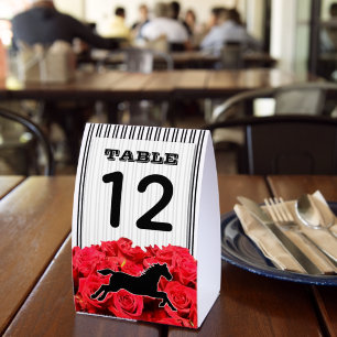 Table Number Racehorse and Roses