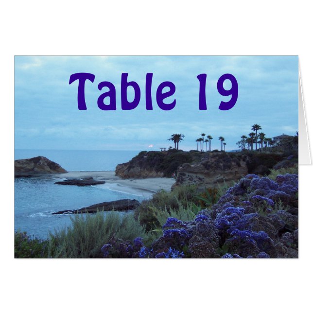 Table Number Reception Seating (Front Horizontal)