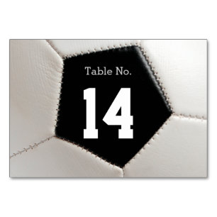 Table Number Soccer Football