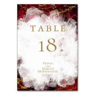 TABLE NUMBER   Stunning Ruby Crystal Geode