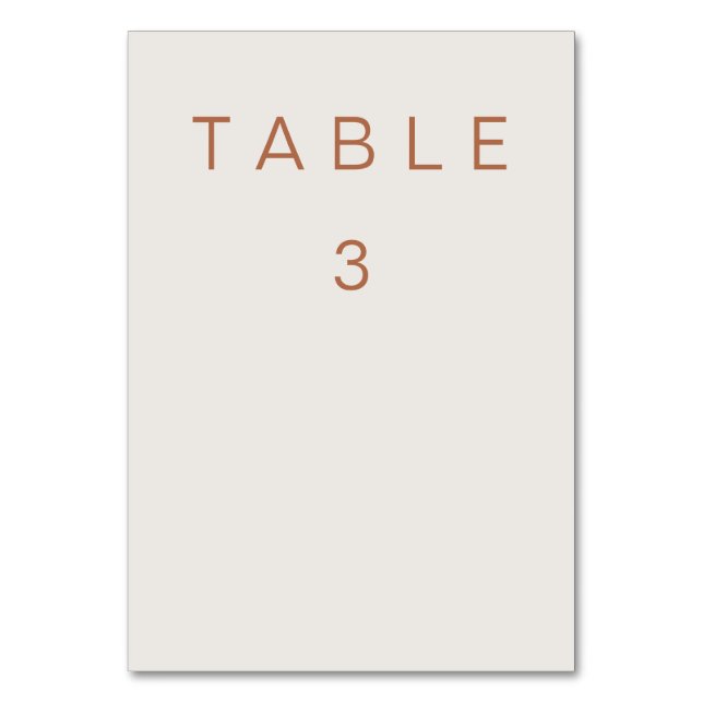 Table number three (Front)