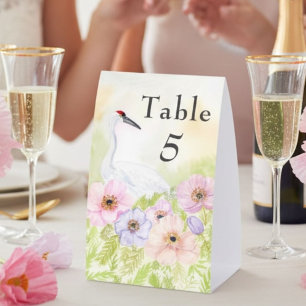 Table Number Whooping Crane Anemones 