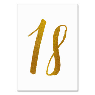 Table Numbers - Casual Brush Script Typography -18